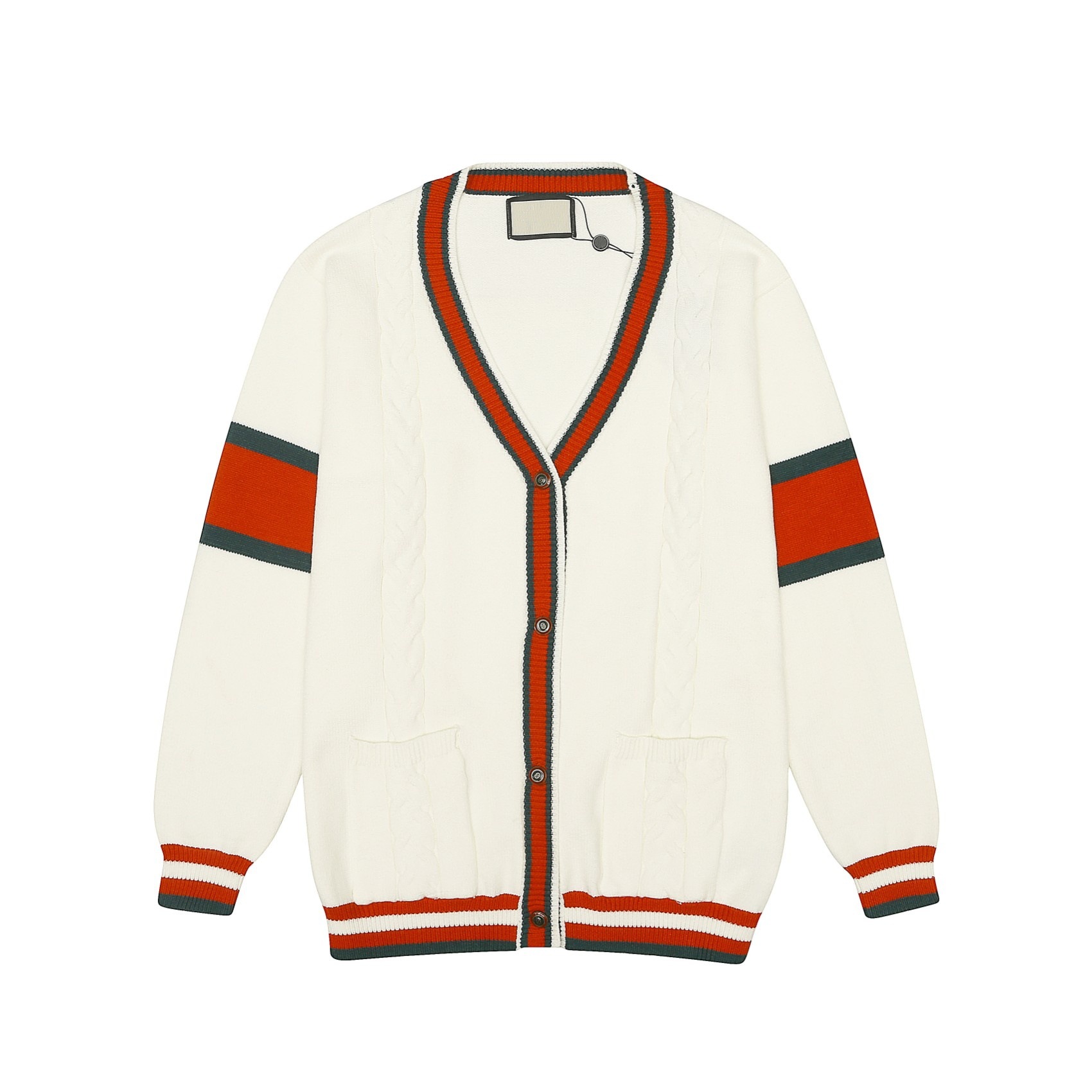 European-style trendy men's original in-stock correct top version letter embroidered round-neck sweater, popular on Instagram and Xiaohongshu