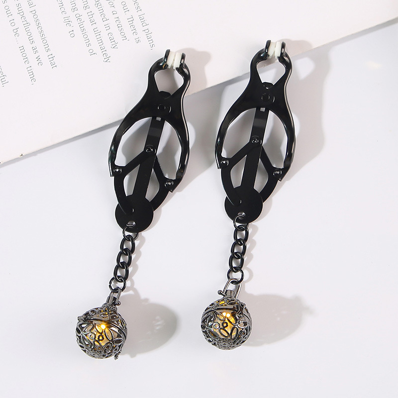 LoveRing Love Ring Sex Breast Clamp Bell SM Adjustable Male and Female Breast Clamp Yin Clip Adult Sex