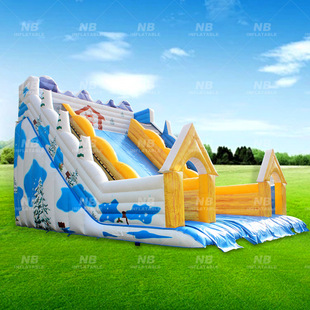 Large Inflatable Multi-Track Water Slide Super Slide Inflatable Water Slide Water Park Large Amusement Equipment