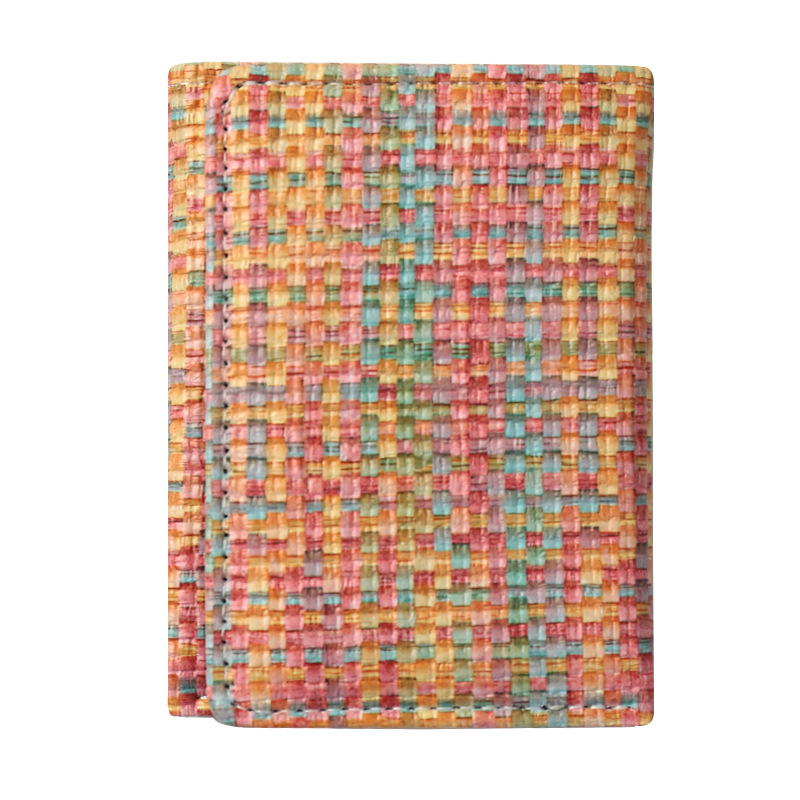 Explosiones transfronterizas nicho billetera tejida creativa multifuncional tarjeta multiplaza tarjeta bancaria cartera de tarjetas