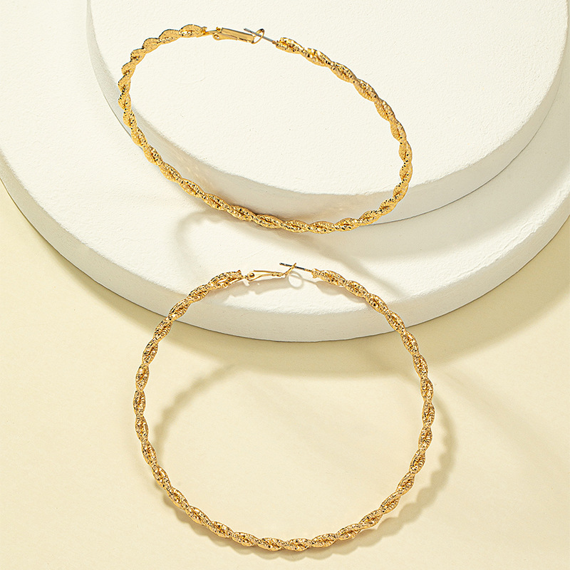 Fashion Geometric Alloy Metal Earrings