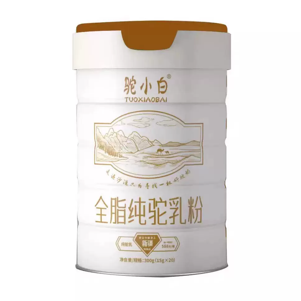 新疆驼小白全脂纯驼乳粉纯骆驼奶粉成人条状纯驼奶粉