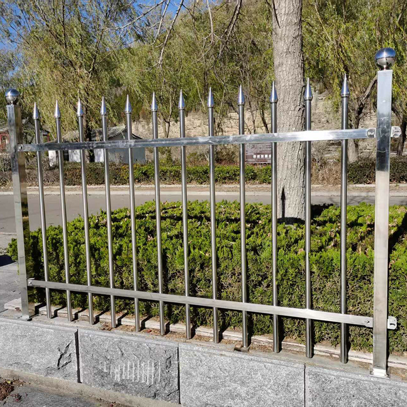 Fábrica recta barrera de acero inoxidable caja eléctrica transformador estandarizado 304 valla de la villa barrera anti-escalada