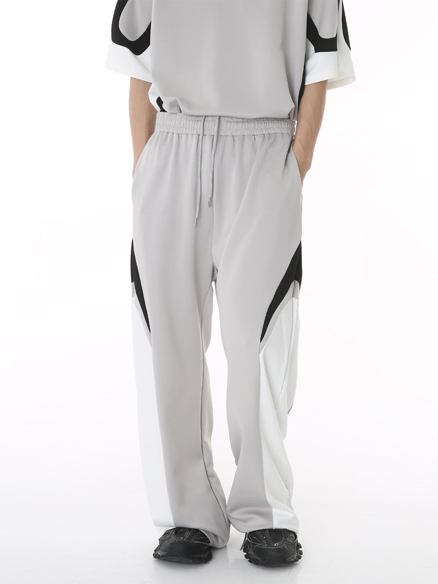 MTLClothes ropa de Hombre | 2023 verano nuevo estilo coreano estilo deportivo suelto costura pantalones manga corta Camiseta traje