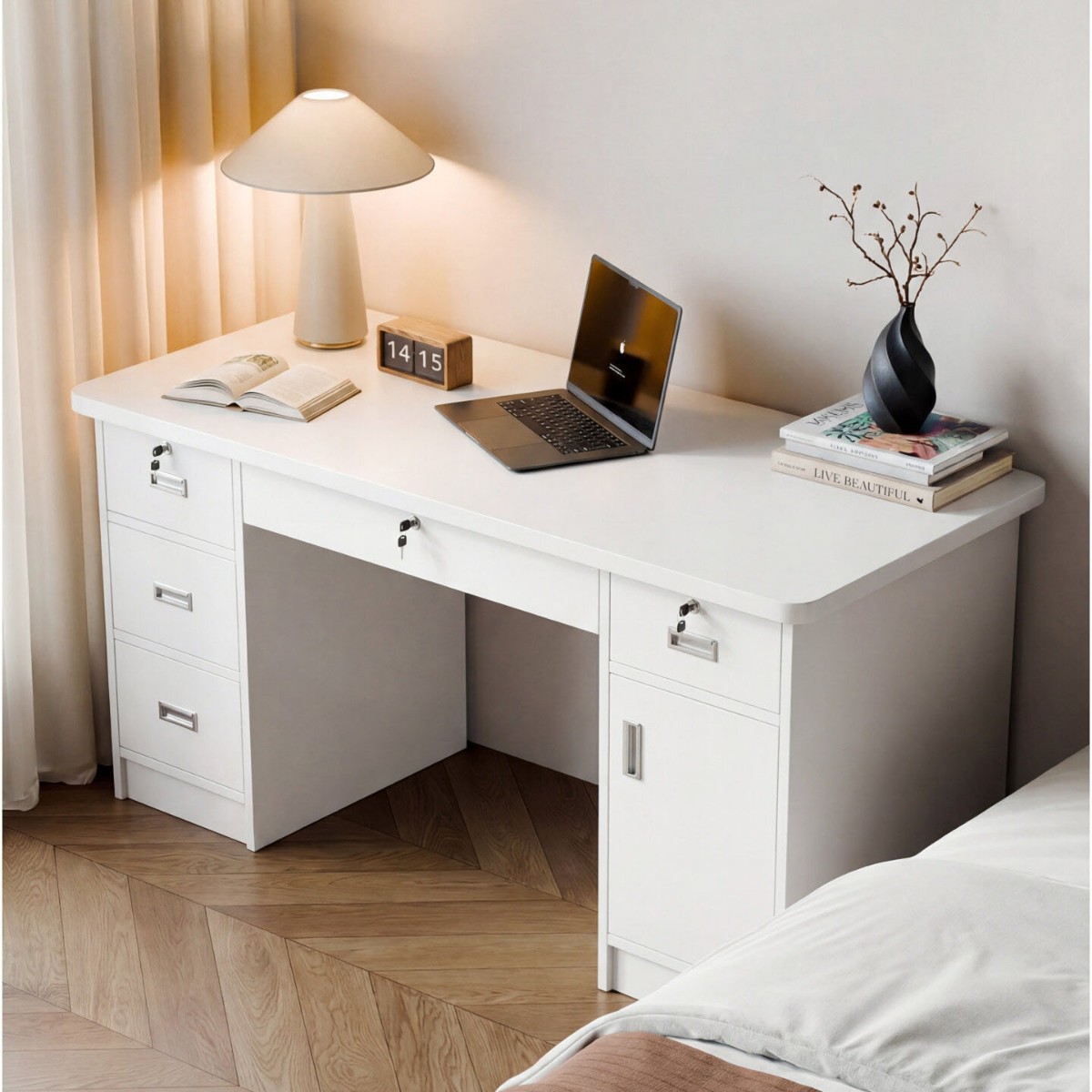 Mesa de computadora mesa de oficina de personal mesa y silla combinación simple mesa de jefe moderna escritorio doble mesa de oficina