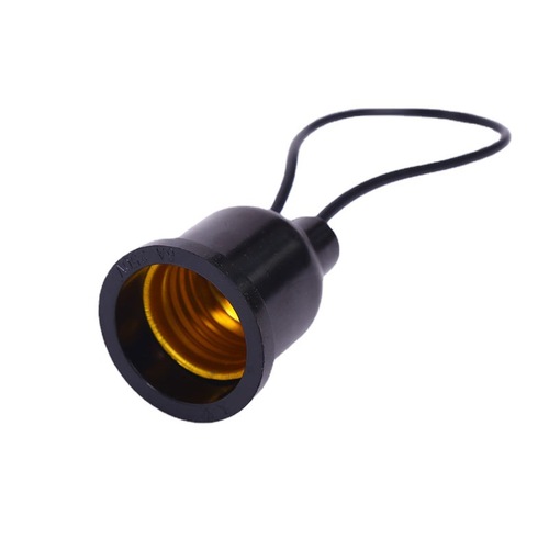 Self-produced and self-marketed high-quality black waterproof lamp head rainproof lamp head screw socket flame-retardant phenolic resin socket engineering