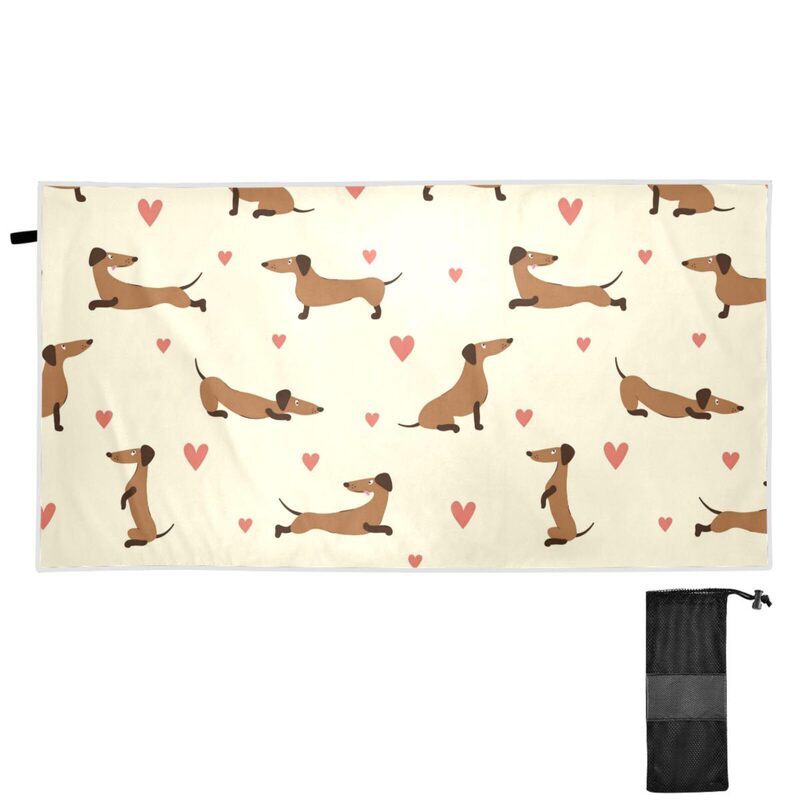 Beach Towel Kangaroo Cactus Plant Bath Towel Animal Camping Towel No Sand Large Travel Towel Bathroom Beach