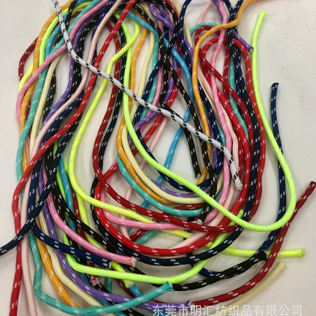 现货3MM白点涤纶绳圆绳手工编织涤纶绳手机包包挂绳登山鞋绳子