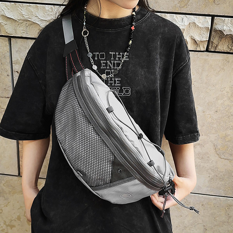 Chest Bag for Men and Women, Outdoor Sports, Urban Leisure Waist Bag, Trendy Brand, Versatile Crossbody Bag, Small Backpack, Walking and Cycling Bag