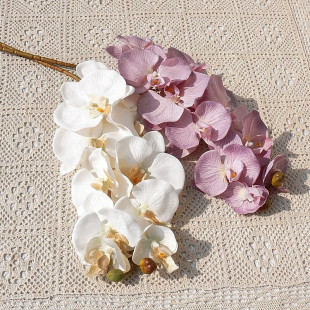 Europe and the United States 10 head Phalaenopsis simulation orchid bouquet wedding decoration ceiling home shopping mall soft photography props