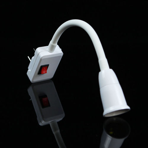 E27 universal hose extension socket plug-in hose with switch two or three plug screw socket LED wall lamp converter lamp holder