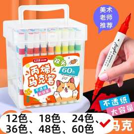 锐牌6909丙烯马克笔学生美术幼儿园推荐用笔防水不掉色不透色批发