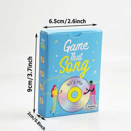 全英文音乐卡牌游戏game that song 成人派对纸牌游戏聚会桌游现