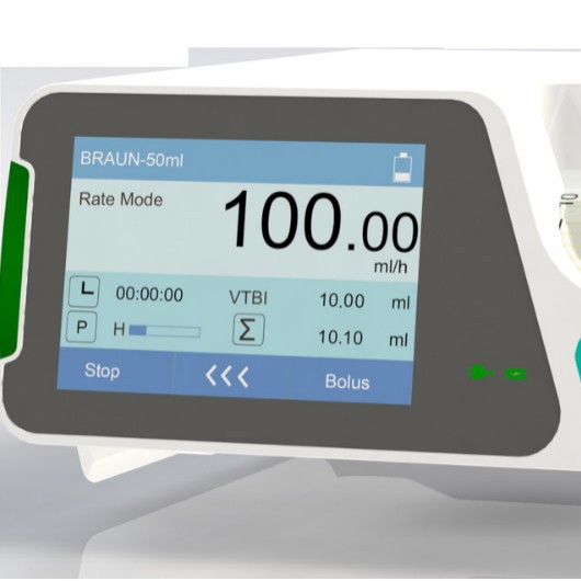 Bomba de infusión automática electrónica médica Bomba de inyección de desplazamiento positivo de líquido