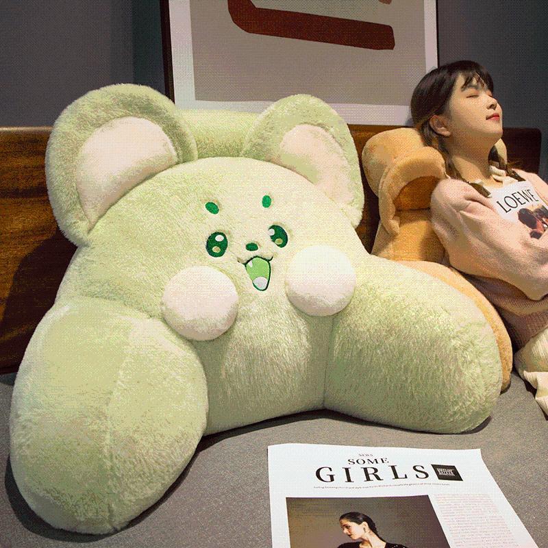 Mouse lindo cojín de cabecera almohada dormitorio dormitorio dormitorio cojín de cintura cojín de respaldo sofá almohada sala de estar dormir cintura