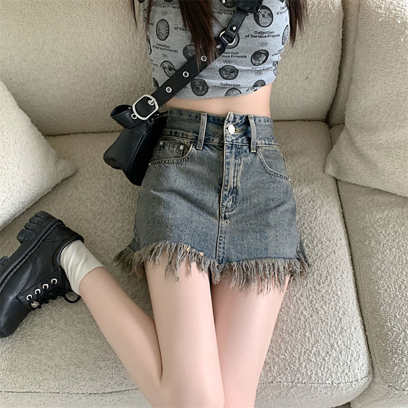 Summer universal denim skirt