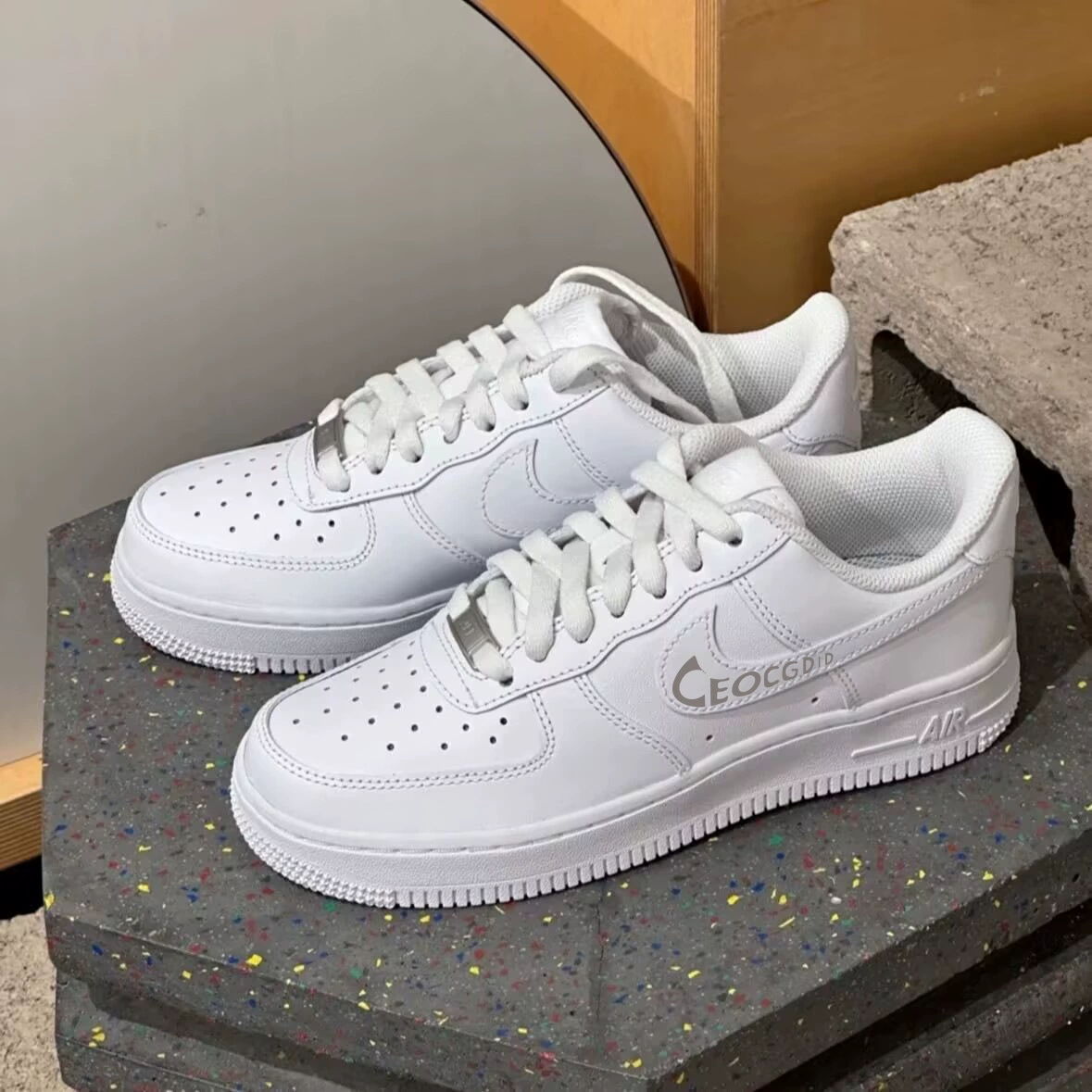 ISNSPNO Putian Air Force One мужские и женские чистые белые AF1 низкие белые туфли