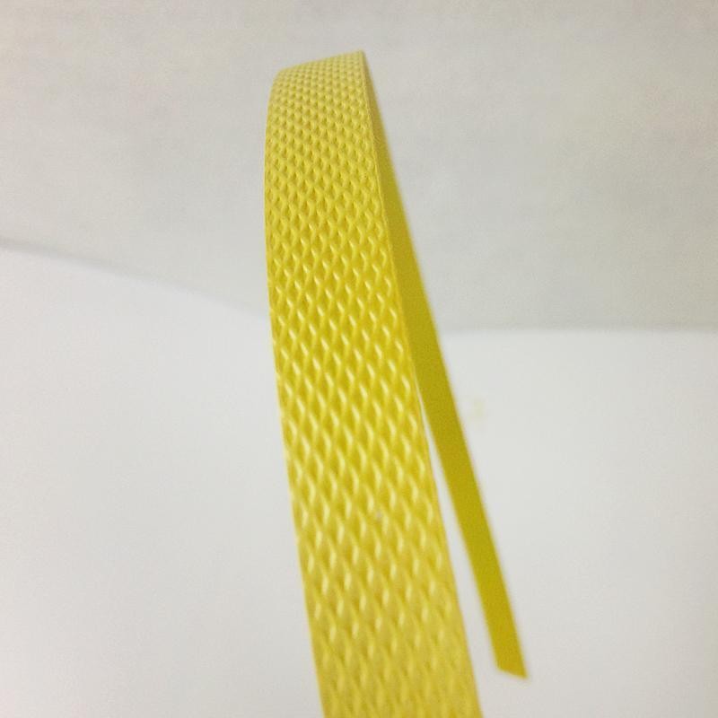 批发黄色半自动机用塑料包装带PP打包带热熔半自动塑料包装带10公