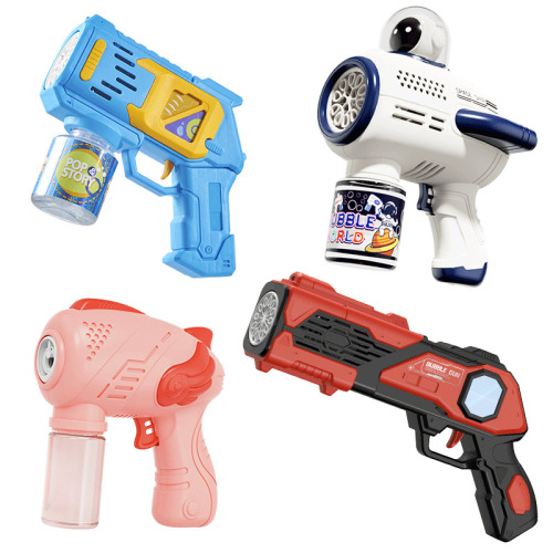 Internet celebrity bubble blowing machine children's handheld gun Gatling  new fully automatic electric toy for boys and girls