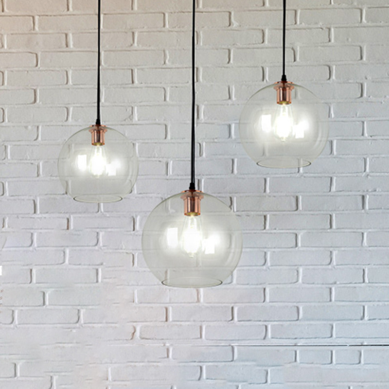 Northern Europe Light extravagance Simplicity Single head Restaurant Bar counter dining table couture Postmodern golden Glass Pellet a chandelier