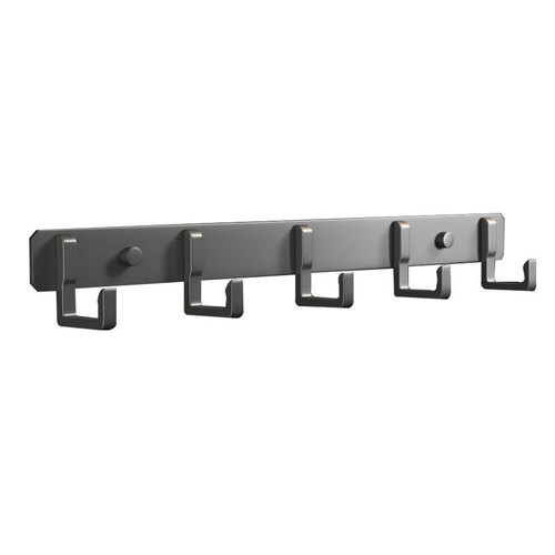 Clothes hook wall-mounted wall-mounted wardrobe towel bathroom row punch-free fixed door bathroom clothes hook