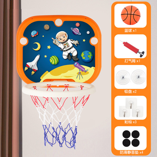 Hot selling no punching wall-mountable children's basketball board reinforced suction cup hanging folding shooting frame children's basketball stand