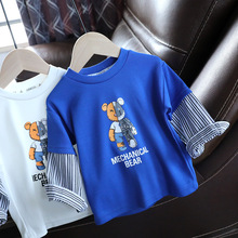寶寶春秋打底衫男童長袖T恤嬰兒春裝上衣兒童卡通圓領衛衣潮1587