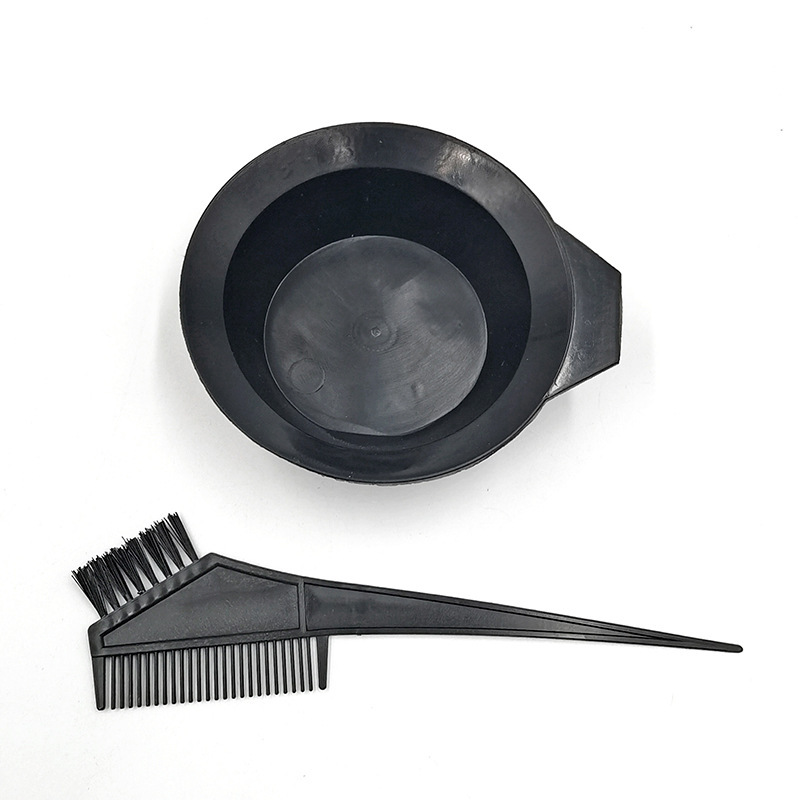 ヘアサロン理髪 DIY ツール家庭用染毛ボウル染毛コームパーマツールベーキングオイル染料ペーストカラーリング小さな黒いボウル|undefined