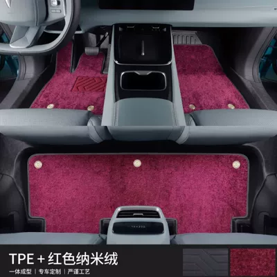 Modelə uyğun ayaqaltı – Tpe Floor Mats - tpe-single-layer-floor-mat-red-nano-fleece-door-sill-cover