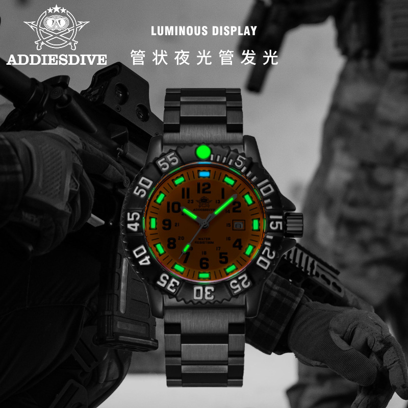 ADDIESDIVE marca transfronteriza hombre reloj de cuarzo deportivo impermeable reloj nocturno al aire libre reloj militar fábrica al por mayor