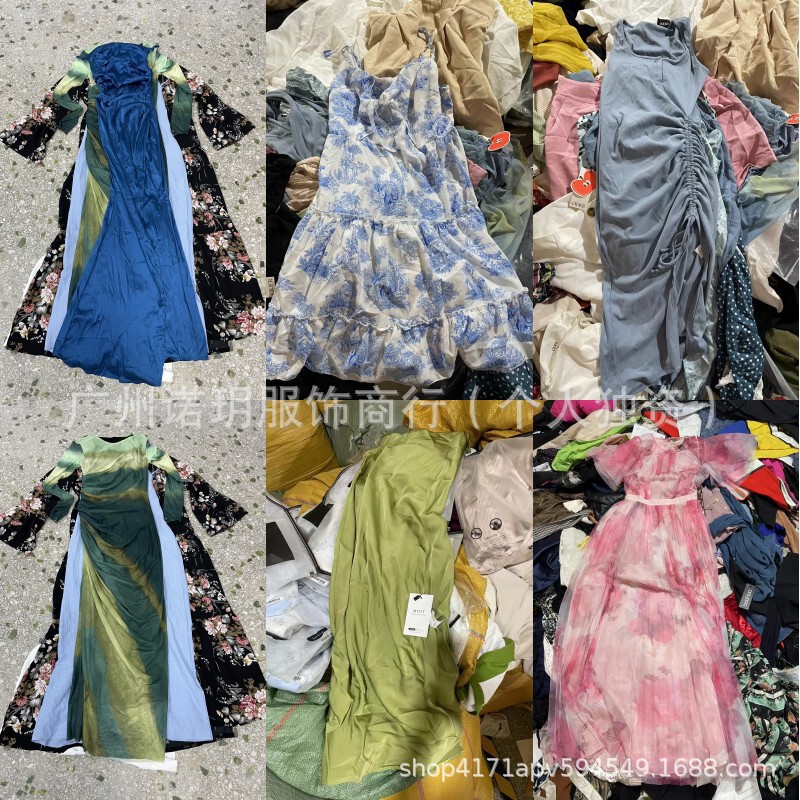 Shein Foreign Trade Cross-Border Miscellaneous Styles Hot Girl Women's Clothing Shein Manufacturer Supply Summer Mixed Dress Clearance Wholesale