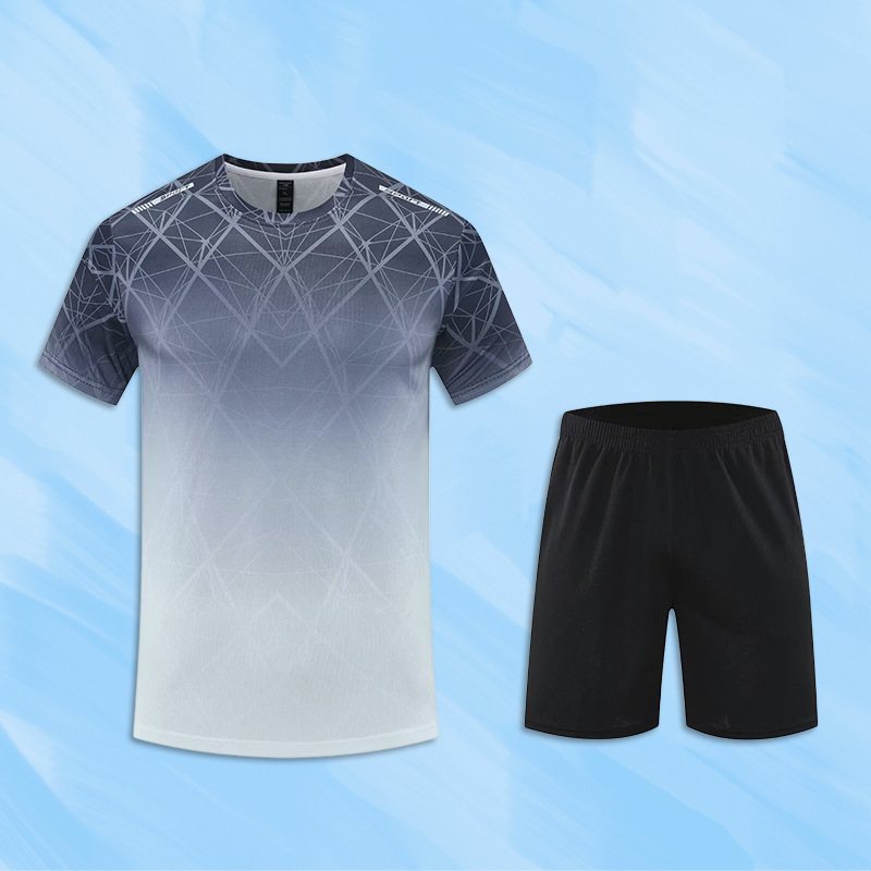 Ropa para correr, equipo, traje deportivo, ropa de fitness para hombres y mujeres, camiseta de secado rápido de seda de hielo, entrenamiento de ciclismo, ropa para correr por la mañana, primavera y verano
