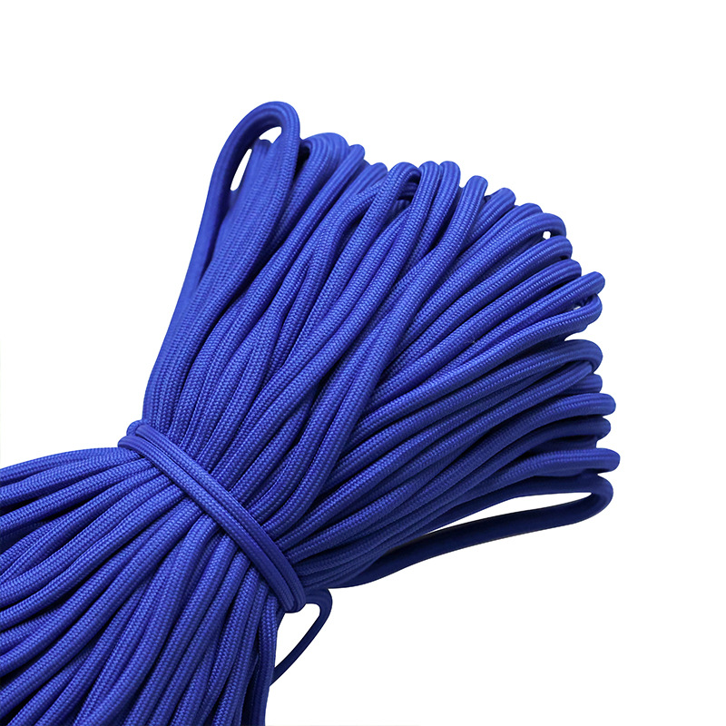 Cuerdas de poliéster coloridas de 5 mm cuerdas redondas cuerdas de agrupación resistentes al desgaste DIY cuerdas tejidas a mano colgante de llaver creativo