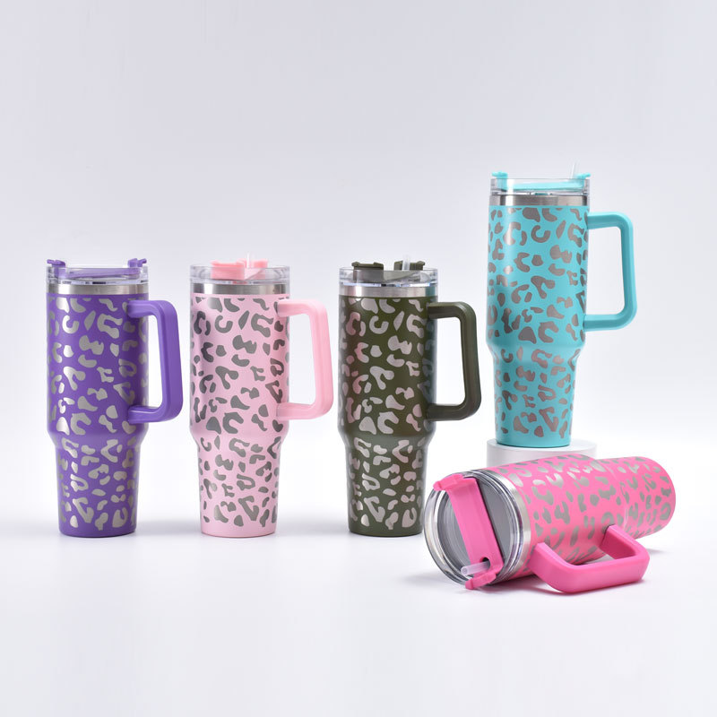 Estampado de leopardo personalizado de 40oz-Contactar con el servicio al cliente