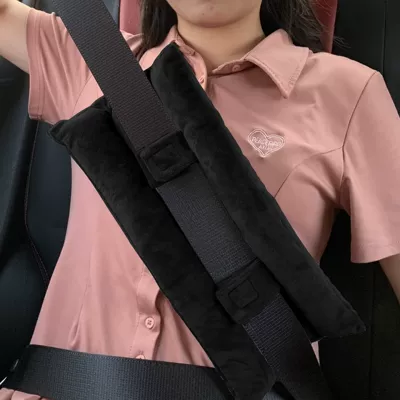 Best-selling car seat belt Seat belt shoulder pad - black
