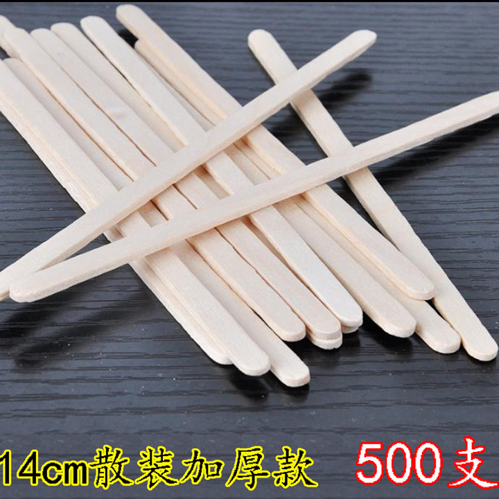 Paquete independiente de batida de café batida desechable 14cm / 19cm madera batida de café 100 500