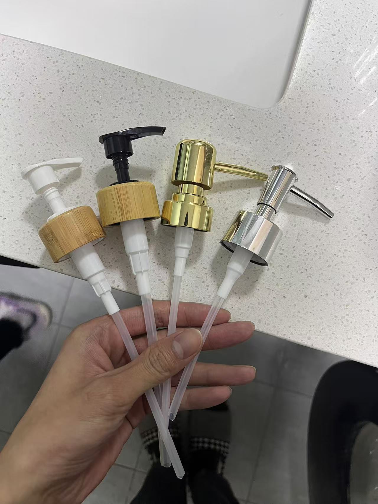 Botella de desinfectante de manos de comercio exterior botella de desinfectante de manos de alta calidad botella de vidrio 500ml botella vacía champú líquido de baño botella dividida