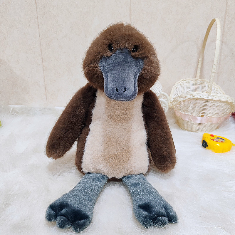 Fiesta transfronteriza muñeca de ornitorrinco almohada muñeca de zoológico al por mayor muñeca de animal peluche regalo de cumpleaños