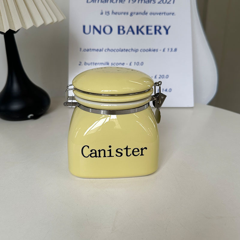高颜値陶磁器貯蔵タンク間食収納タンク五穀雑穀密封タンク家庭用大容量間食貯蔵タンク|undefined