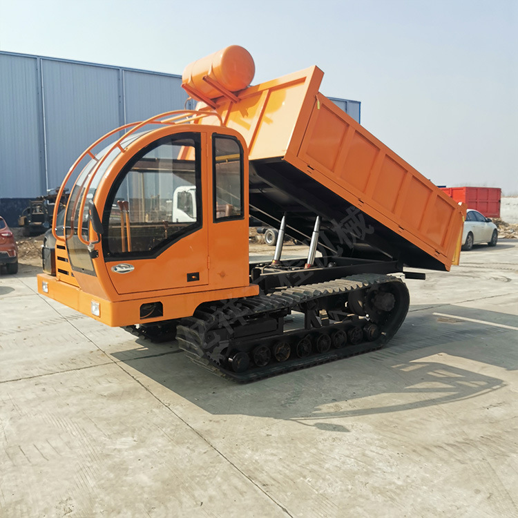 小型山地履带自卸车 农用爬山虎 8吨自卸搬运车 全地形履带运输车