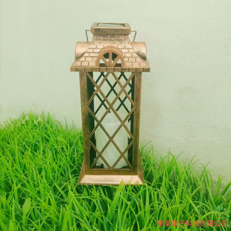 구리색 행거 조명 사선 격자