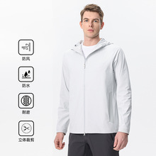 春季迪家同款软壳夹克衫男士防水户外健身冲锋衣工装登山服外套男