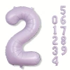 OPP, 40 дюймов, кремово-фиолетовый, цифра 2