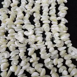 10-14mm Irregular Horseshoe-Shaped Spacer Beads, Shell DIY Accessories for Clothing, Necklaces, and Bracelets Wholesale