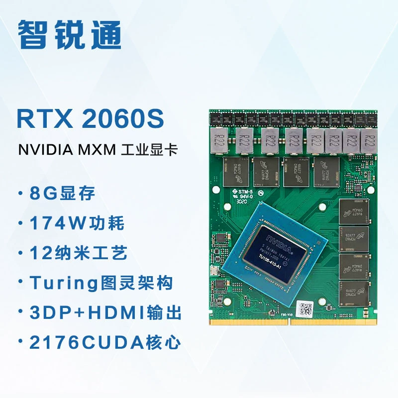 智锐通 NVIDIARTX2060Super8GMXM графическая карта с расширенной видеопамятью, высокая производительность, охлаждение, скоро доступна