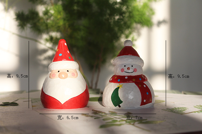 Christmas Cute Snowman Wood Party Decorative Props 1 Piece display picture 11