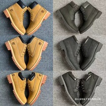 莆田鞋头层男女鞋运动户外天伯伦防水踢不烂经典高帮大黄靴马丁靴