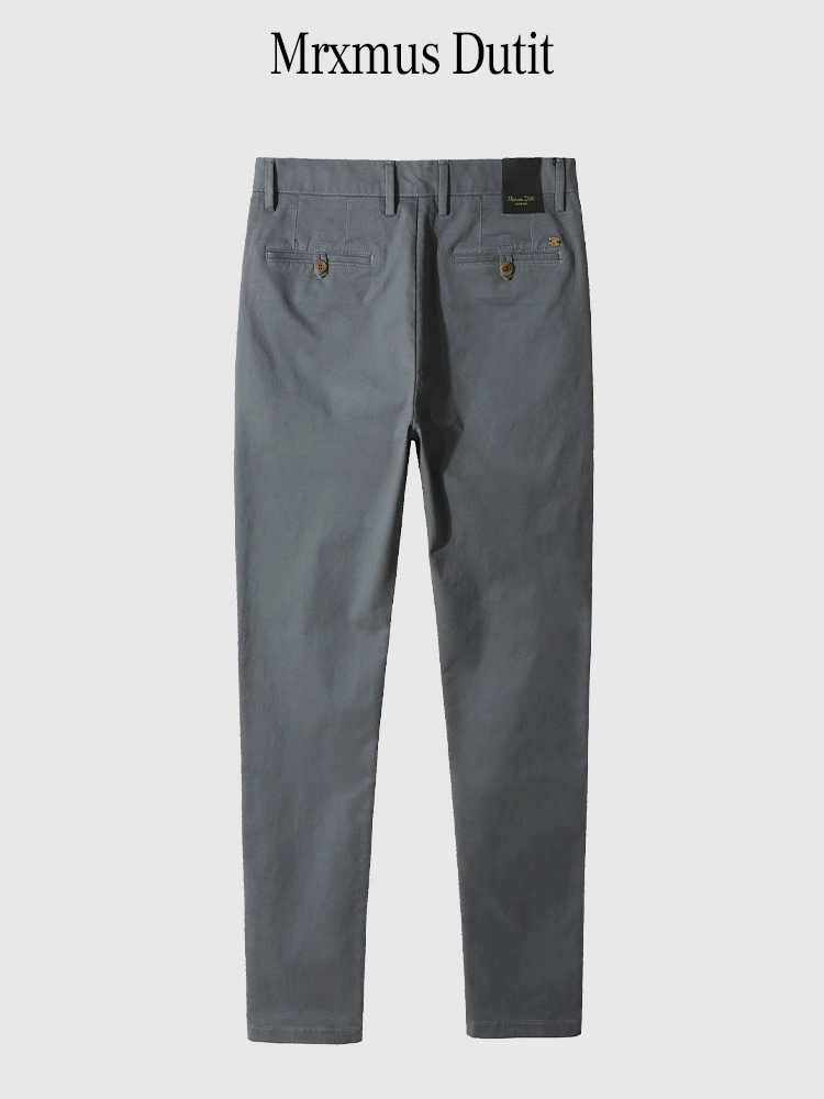 Trousers Elite autumn cotton casual, loose straight fit, sizes 30–40