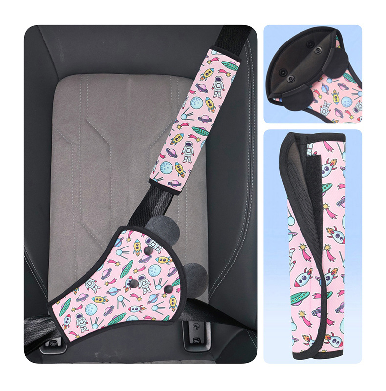 Cross-border car seat belt adjustment retainer anti-collar stopper belly protection non-child safety seat shoulder guard