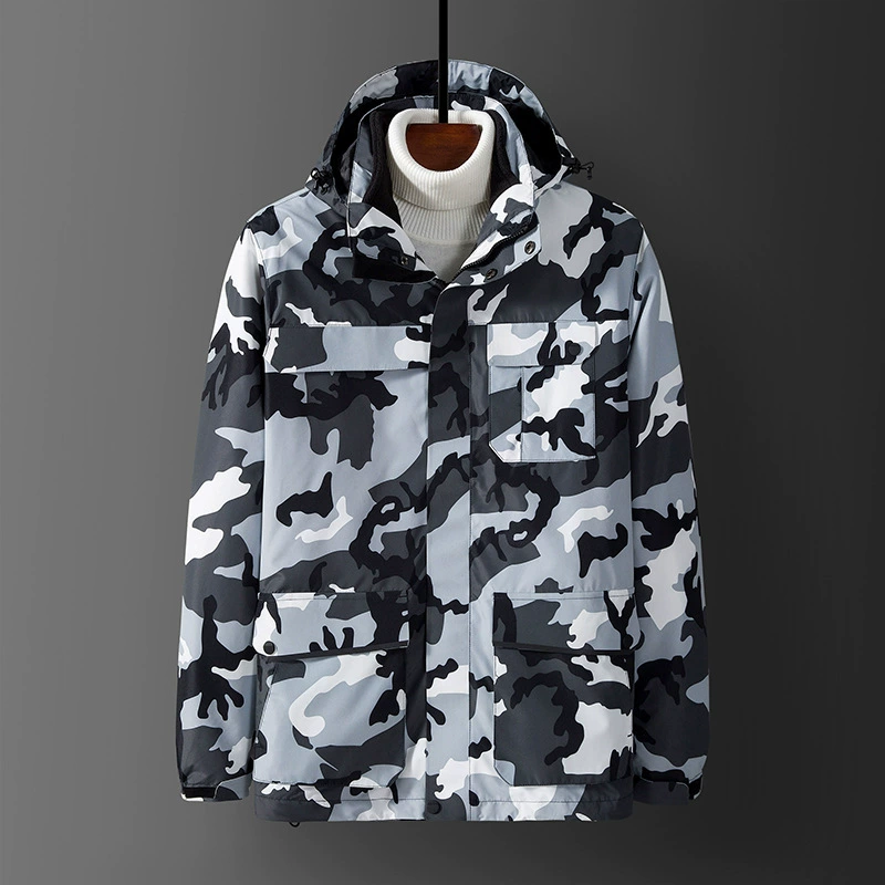 Новая мужская куртка на осень и зиму для занятий спортом на открытом воздухе, топ из двух предметов, молодежные брюки с несколькими клапанами и карманами, куртка 9999